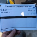 1130125-47 Motorcycle Yamaha YZF600R 4WD -1996