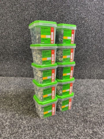 1233522-1 8 st Förpackningar Montageskruv 4,2x25 mm Svart & Vit, Essve