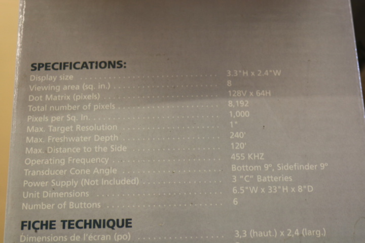 1211188-20 Sonar. Fishin Buddy 1200