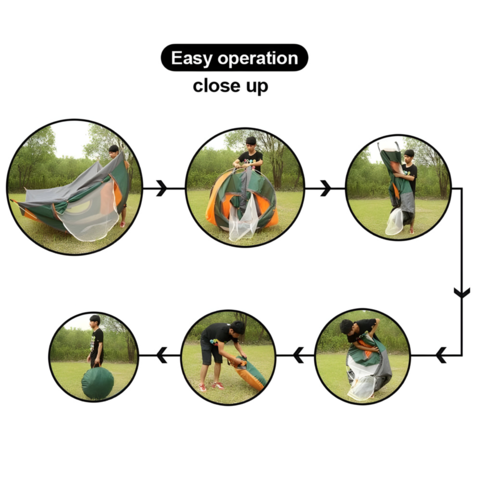 1234037-2 Campingtält Pop-Up Camouflage