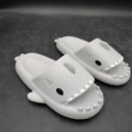 1233215-1 4 pairs of shark slippers, grey, size: 34-35 - Shipping included
