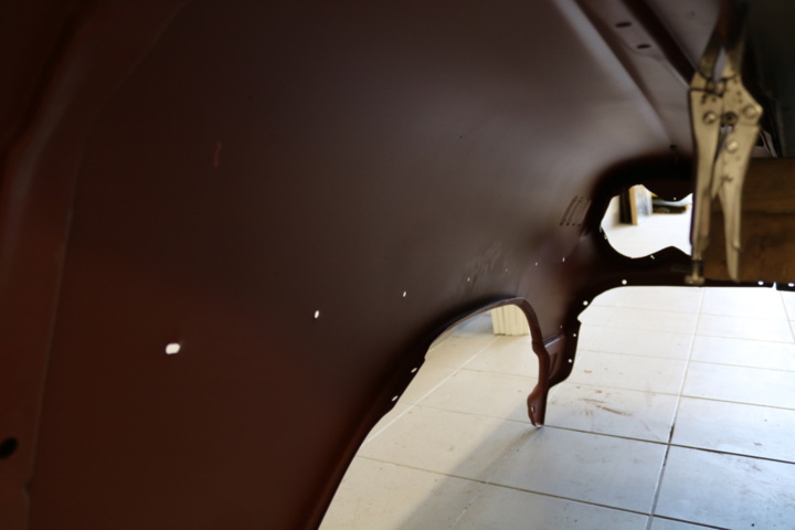 1211200-5 Front fenders and hood Chevrolet 1958. (renovation object)