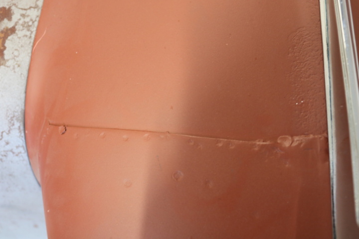 1211200-11 Front fenders and hood Chevrolet 1958. (renovation object)