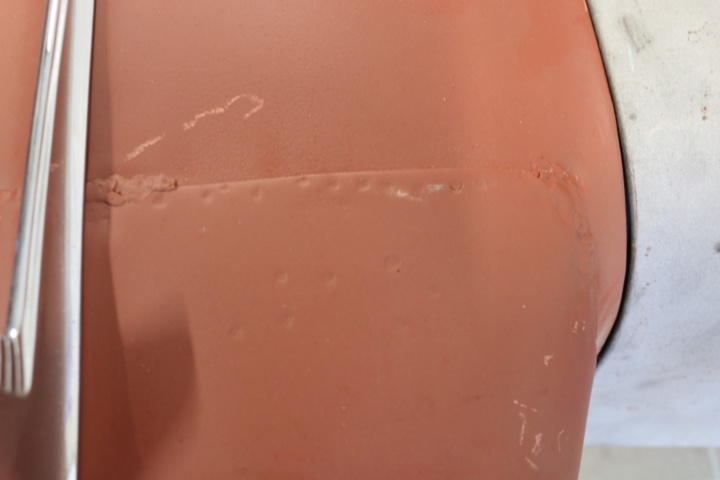 1211200-14 Front fenders and hood Chevrolet 1958. (renovation object)