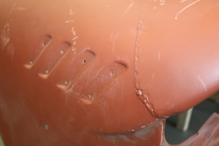 1211200-17 Front fenders and hood Chevrolet 1958. (renovation object)