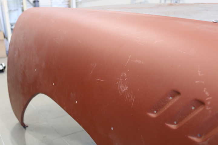 1211200-18 Front fenders and hood Chevrolet 1958. (renovation object)