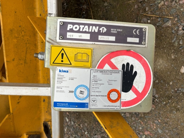 1235884-28 Tower crane, Potain MCT 88 -2008