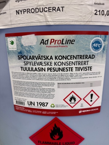 1219808-2 Unopened 200-liter drum with washer fluid (Ad ProLine)