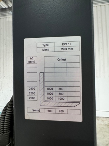 1219805-6 Intra ECL10 Electric Stacker