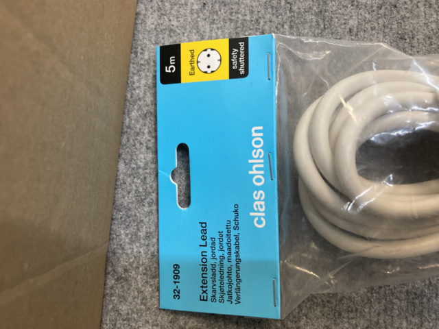 1200590-2 New extension cables 5 meters 12 pcs - Clas Ohlson