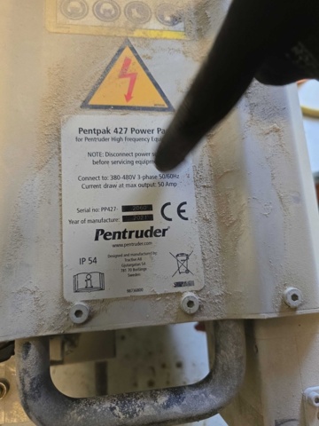 1175002-9 Wall saw Pentruder Pentpak 427