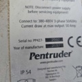1175002-10 Wall saw Pentruder Pentpak 427