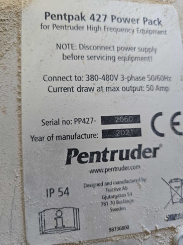 1175002-10 Wall saw Pentruder Pentpak 427