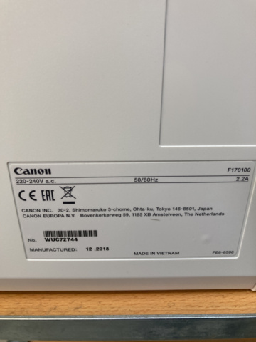 1238325-4 Printer I-Sensys MF633CDw