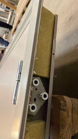 1238690-4 Trädörr med stålkarm, Daloc, 10x21 Höger