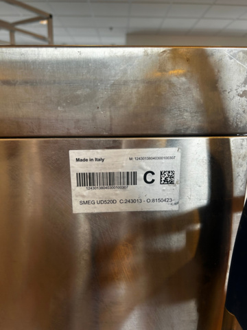 1238374-4 Diskmaskin Smeg UD520D