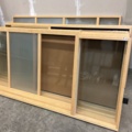 1206374-4 Parti med kontorsväggar i glas och skjutdörrar