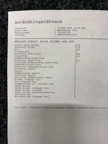 1232259-8 Printer Xerox WorkCentre 3225