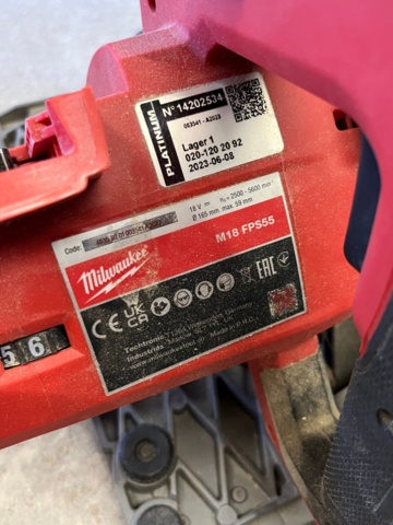 1145692-4 Sänksåg, Milwaukee M18 FPS55 med batteri