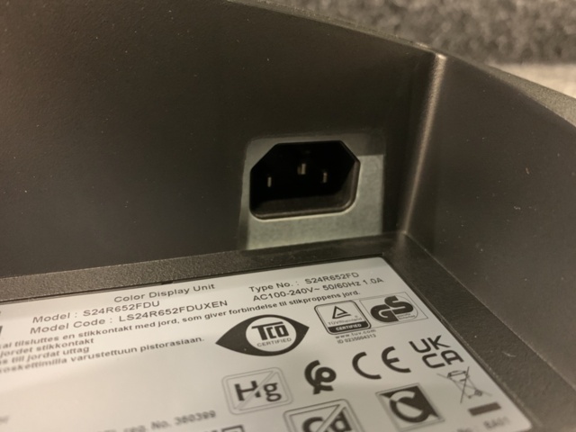 1232264-6 2 pc 24" computer monitors Samsung S24R652FDU