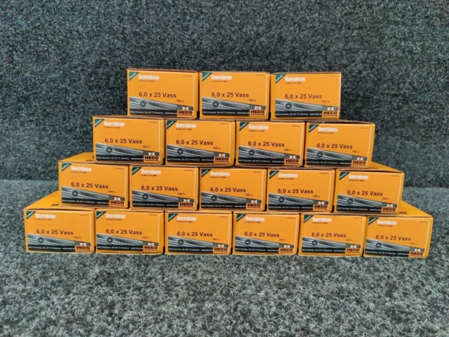 1240955-1 1800 pcs Drilling screw Heco 6.0x25 mm Bi-Metall RF MBR