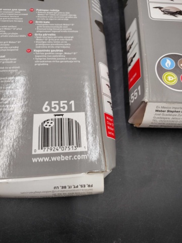 1218818-3 6 st Weber grillskydd - Frakt ingår