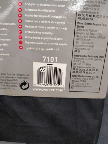 1218818-7 6 st Weber grillskydd - Frakt ingår