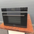 1134463-2 SMEG Combined microwave oven Linea Black SF4104WMCN
