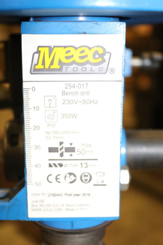 1236061-27 Work table with threading machine & bench drilling machine