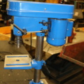 1236061-28 Work table with threading machine & bench drilling machine