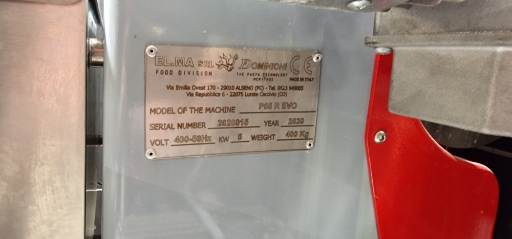 1239027-2 Pasta machine, Dominioni P55 R Evo 2020