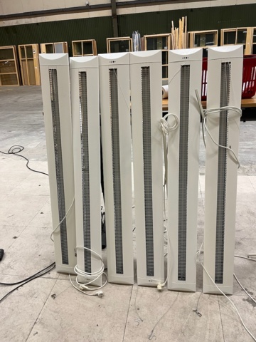 Fluorescent tube fixtures hanging 6 pieces - PS Auction - We value the ...
