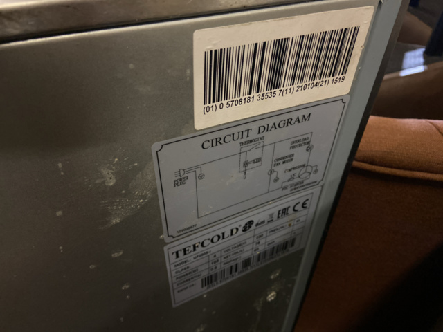 1177956-8 Frysskåp 78 L - Tefcold