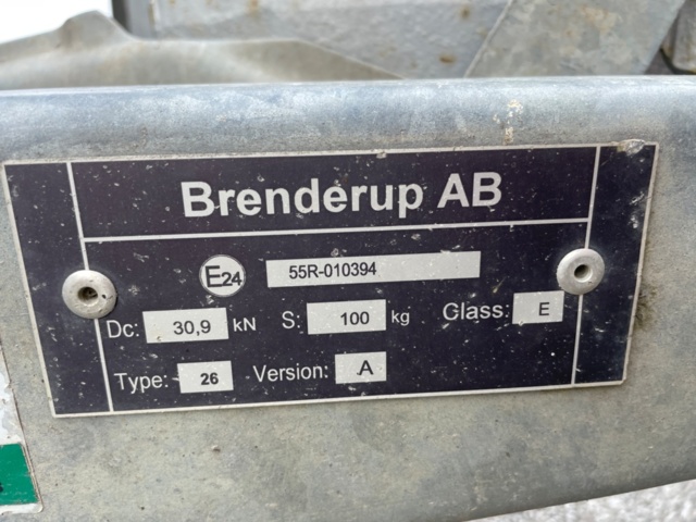 866497-7 Machine trailer - Brenderup MT3080TB