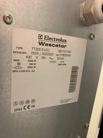 1242606-2 Tumble dryer Electrolux Wascator TT200