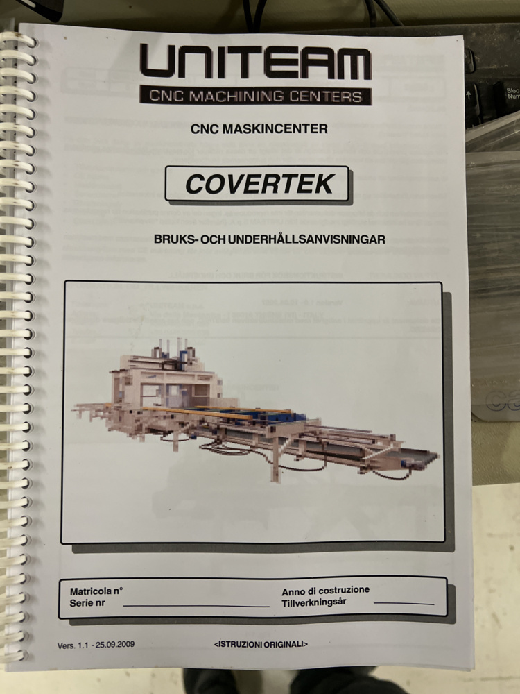 1122110-2 CNC-bearbetningscenter UNITEAM COVERTEK 1MP – 5-axligt – 2011