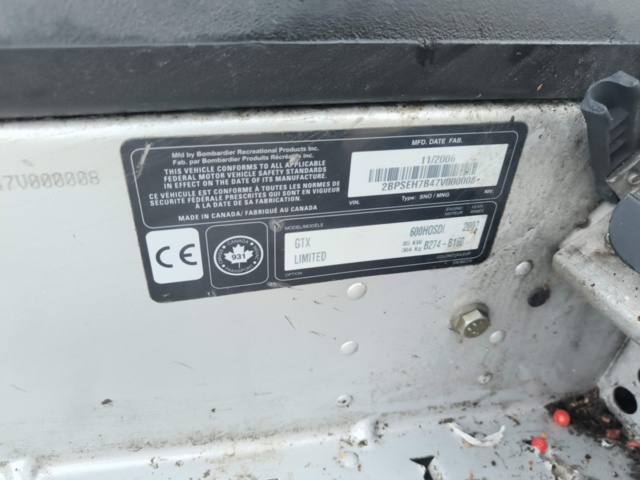 1236841-21 Scooter Ski-Doo GTX 600 LTD - 2007