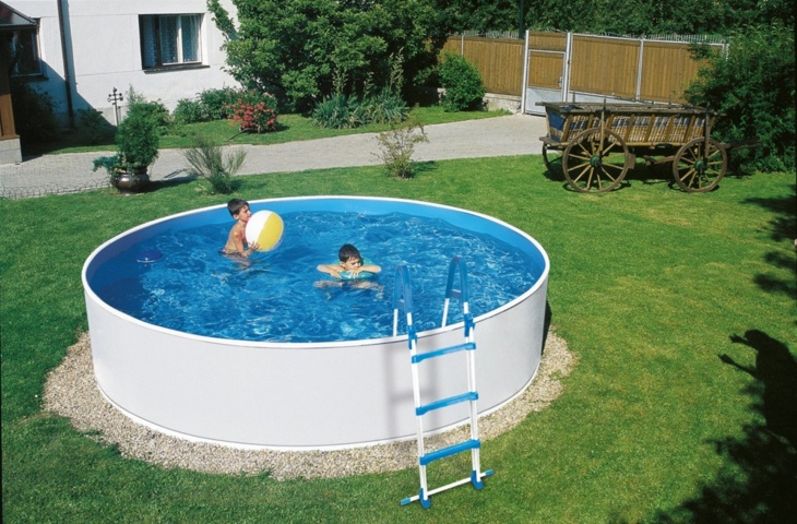 1244303-1 Pool Mountfield Azuro 4,6x0,9m Med stege