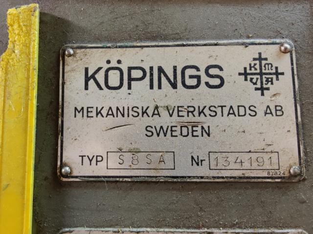 1241866-10 Support lathe Köping S8SA