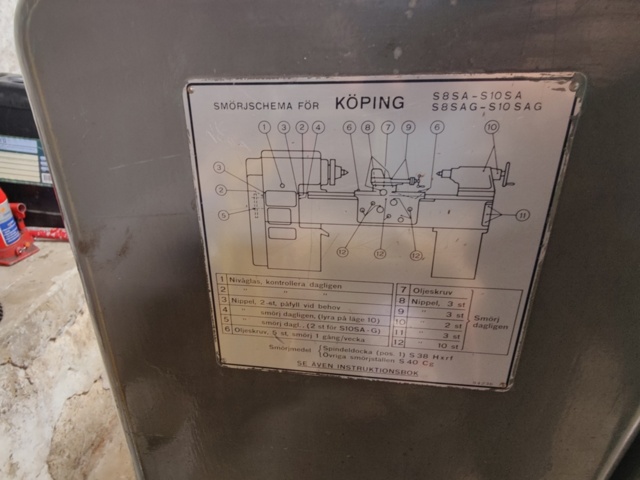 1241866-14 Support lathe Köping S8SA