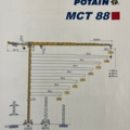 1235884-31 Tower crane, Potain MCT 88 -2008