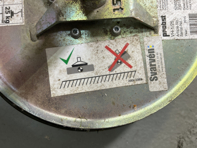 1234971-5 Hand lift Vacuum Probst VH 1/25