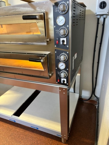 1227719-4 Double pizza oven on stand - GGM gastro