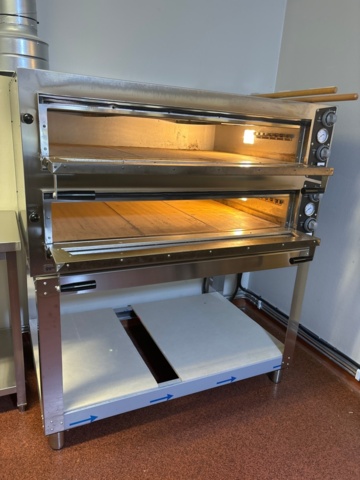 1227719-3 Double pizza oven on stand - GGM gastro