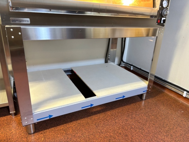1227719-8 Double pizza oven on stand - GGM gastro