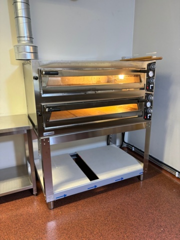 1227719-2 Double pizza oven on stand - GGM gastro