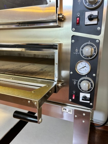 1227719-10 Double pizza oven on stand - GGM gastro