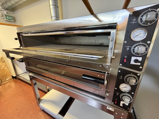 1227719-13 Double pizza oven on stand - GGM gastro