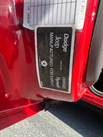 953168-31 Chrysler Saratoga 4-Door Sedan -1992