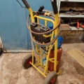 1241879-10 Gas cutting trolley with tubes